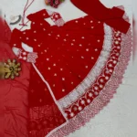 Elegance Redefined: Faux Georgette Designer Suit with Crepe Pent and Lace Dupatta