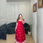 Elegance Redefined: Faux Georgette Designer Suit with Crepe Pent and Lace Dupatta