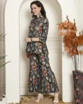 Multicolor Floral Fusion Co-ord Set - Ethnic Ensemble