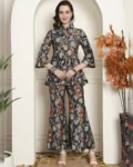 Multicolor Floral Fusion Co-ord Set - Ethnic Ensemble