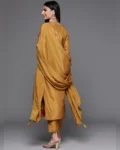 Sophisticated Charm: Women's Viscose Jacquard Kurta, Pant, and Chinon Dupatta Set