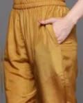 Sophisticated Charm: Women's Viscose Jacquard Kurta, Pant, and Chinon Dupatta Set