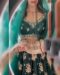 Japan Jastin Lehenga with Thread and Sequence Work, Semi-Stitch