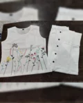 StylishComfort Cotton Top & Palazzo Set with Embroidery