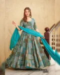 Stunning Digital Printed Anarkali Ethnic Gown Set Collection By Sapnaaz