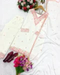 Heavy Chinnon Silk Top-Plazzo and Dupatta Set