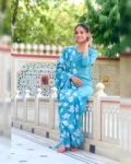 Women Viscose Kurta With Pant And Digital Print Dupatta Set