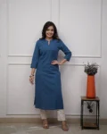 Classy Cotton Kurti Pant Set with Pintex Detailing
