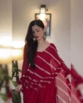 Stunning Faux Georgette Gown, Plazo, and Digital Print Dupatta Set