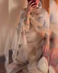 New Super Hit 3-Colour Designer Chinon Suit with Sequins Embroidery Work and Full Flair Gharara