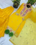 Haldi Special Heavy Embroidered Sharara Set – Perfect for Your Festive Glow!