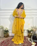 Haldi Special Heavy Embroidered Sharara Set – Perfect for Your Festive Glow!