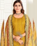 Premium Silk Top with Real Georgette Plazzo & Dupatta Set