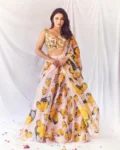 Exquisite Floral Tabby Silk Lehenga Collection