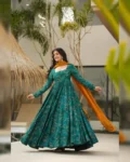 Premium Heavy Rayon Digital Printed Anarkali Gown with Georgette Dupatta
