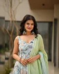 Premium Heavy Rayon Digital Printed Anarkali Gown with Georgette Dupatta