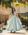 Premium Heavy Rayon Digital Printed Anarkali Gown with Georgette Dupatta