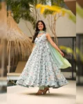 Premium Heavy Rayon Digital Printed Anarkali Gown with Georgette Dupatta