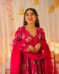 Premium Heavy Rayon Digital Printed Anarkali Gown with Georgette Dupatta