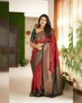Premium Soft Lichi Silk Saree with Rich Pallu & All-Over Jacquard Weaving