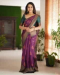 Premium Soft Lichi Silk Saree with Rich Pallu & All-Over Jacquard Weaving