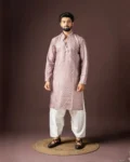 Men’s Baarati Vol 06 Festive Kurta with Bottom Set in Blended Cotton & Art Silk