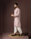 Men’s Baarati Vol 06 Festive Kurta with Bottom Set in Blended Cotton & Art Silk