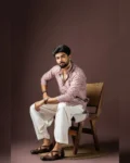 Men’s Baarati Vol 06 Festive Kurta with Bottom Set in Blended Cotton & Art Silk
