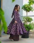 Rayon Digital Printed Anghrakha Kurti with Bottom