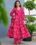 Rayon Digital Printed Anghrakha Kurti with Bottom (2 PCS)