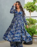 Rayon Digital Printed Anghrakha Kurti with Bottom