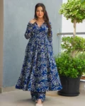 Rayon Digital Printed Anghrakha Kurti with Bottom