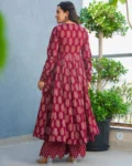 Rayon Digital Printed Anghrakha Kurti with Bottom