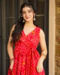 Heavy Rayon Digital Printed Anghrakha Kurti with Bottom