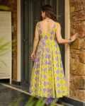 Heavy Rayon Digital Printed Anghrakha Kurti with Bottom