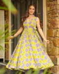 Heavy Rayon Digital Printed Anghrakha Kurti with Bottom