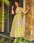 Heavy Rayon Digital Printed Anghrakha Kurti with Bottom