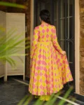Heavy Rayon Digital Printed Anghrakha Kurti with Bottom