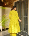 Heavy Rayon Digital Printed Anghrakha Kurti with Bottom