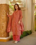 Cambric Cotton Straight Printed Kurti Set with Bottom & Dupatta