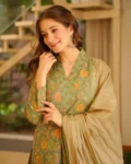 Cambric Cotton Straight Printed Kurti Set with Bottom & Dupatta