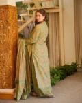 Cambric Cotton Straight Printed Kurti Set with Bottom & Dupatta