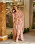 Cambric Cotton Straight Printed Kurti Set with Bottom & Dupatta