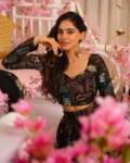 Heavy Airtex Chinon Digital Printed Tier Lehenga Set