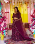 Heavy Airtex Chinon Digital Printed Tier Lehenga Set