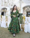 Pure Muslin Digital Printed Kurti Set with Bottom & Dupatta