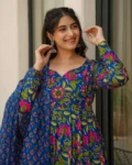 Pure Muslin Digital Printed Kurti Set with Bottom & Dupatta