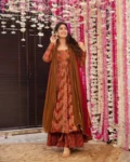 Pure Muslin Digital Printed Kurti Set with Georgette Dupatta