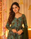 Pure Muslin Digital Printed Kurti Set with Georgette Dupatta