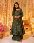 Pure Muslin Digital Printed Kurti Set with Georgette Dupatta